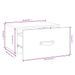 Tables de chevet murales 2 pcs 40x29,5x22 cm - Photo n°10