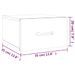 Tables de chevet murales 2 pcs Blanc 35x35x20 cm - Photo n°10