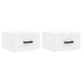 Tables de chevet murales 2 pcs blanc 35x35x20 cm - Photo n°2