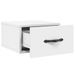 Tables de chevet murales 2 pcs blanc 35x35x20 cm - Photo n°7