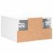 Tables de chevet murales 2 pcs blanc 35x35x20 cm - Photo n°9