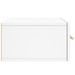 Tables de chevet murales 2 pcs blanc 35x35x20 cm - Photo n°8