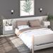 Tables de chevet murales 2 pcs Blanc - Photo n°1