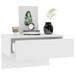 Tables de chevet murales 2 pcs Blanc - Photo n°4