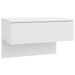 Tables de chevet murales 2 pcs Blanc - Photo n°5