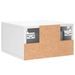 Tables de chevet murales 2 pcs blanc brillant 35x35x20 cm - Photo n°9