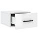 Tables de chevet murales 2 pcs blanc brillant 35x35x20 cm - Photo n°7