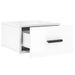 Tables de chevet murales 2 pcs blanc brillant 35x35x20 cm - Photo n°7