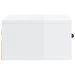 Tables de chevet murales 2 pcs Blanc brillant 35x35x20 cm - Photo n°8