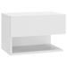 Tables de chevet murales 2 pcs Blanc brillant - Photo n°5