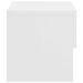 Tables de chevet murales 2 pcs Blanc brillant - Photo n°7