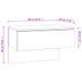 Tables de chevet murales 2 pcs Blanc brillant Bois d'ingénierie - Photo n°9