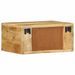 Tables de chevet murales 2 pcs bois de manguier massif brut - Photo n°8