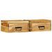 Tables de chevet murales 2 pcs bois massif d'acacia - Photo n°1