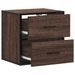 Tables de chevet murales 2 pcs chêne marron 40x31x39,5 cm - Photo n°9