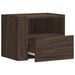 Tables de chevet murales 2 pcs chêne marron 45x30x35 cm - Photo n°8