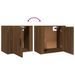 Tables de chevet murales 2 pcs Chêne marron 50x30x47 cm - Photo n°9