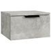 Tables de chevet murales 2 pcs Gris béton 34x30x20 cm - Photo n°3