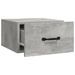 Tables de chevet murales 2 pcs Gris béton 35x35x20 cm - Photo n°6