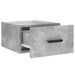 Tables de chevet murales 2 pcs gris béton 35x35x20 cm - Photo n°7