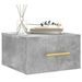 Tables de chevet murales 2 pcs gris béton 35x35x20 cm - Photo n°3