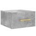 Tables de chevet murales 2 pcs gris béton 35x35x20 cm - Photo n°5