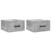 Tables de chevet murales 2 pcs gris béton 35x35x20 cm - Photo n°1