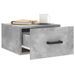 Tables de chevet murales 2 pcs gris béton 35x35x20 cm - Photo n°4