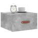 Tables de chevet murales 2 pcs gris béton 35x35x20 cm - Photo n°3