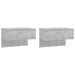 Tables de chevet murales 2 pcs Gris béton - Photo n°1