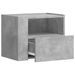 Tables de chevet murales 2 pcs gris béton 45x30x35 cm - Photo n°8