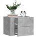 Tables de chevet murales 2 pcs gris béton 45x30x35 cm - Photo n°1