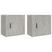 Tables de chevet murales 2 pcs Gris béton 50x30x47 cm - Photo n°2