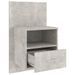 Tables de chevet murales 2 pcs Gris béton - Photo n°7