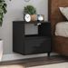 Tables de chevet murales 2 pcs noir 40x31x39,5 cm - Photo n°1