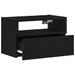 Tables de chevet murales 2 pcs noir 45x26x28,5 cm - Photo n°5