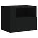 Tables de chevet murales 2 pcs noir 45x30x35 cm - Photo n°4