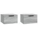 Tables de chevet murales 2 pcs Sonoma gris 34x30x20 cm - Photo n°2