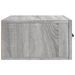 Tables de chevet murales 2 pcs sonoma gris 35x35x20 cm - Photo n°8