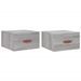 Tables de chevet murales 2 pcs sonoma gris 35x35x20 cm - Photo n°1