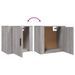 Tables de chevet murales 2 pcs Sonoma gris 50x30x47 cm - Photo n°9