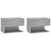 Tables de chevet murales 2 pcs Sonoma gris - Photo n°2