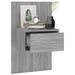 Tables de chevet murales 2 pcs Sonoma gris - Photo n°4