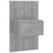 Tables de chevet murales 2 pcs Sonoma gris - Photo n°5