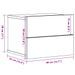 Tables de chevet murales 2 pcs vieux bois 40x32x30 cm - Photo n°10