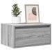 Tables de chevet murales avec lumières LED 2 pcs sonoma gris - Photo n°1
