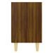 Tables de chevet pieds en bois 2 pcs Chêne marron 40x30x50 cm - Photo n°6