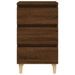 Tables de chevet pieds en bois 2 pcs Chêne marron 40x35x69 cm - Photo n°6