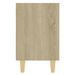 Tables de chevet pieds en bois 2 pcs Chêne sonoma 40x30x50 cm 2 - Photo n°6