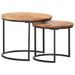 Tables gigognes 2 pcs Bois d'acacia massif 2 - Photo n°7